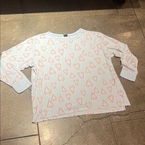Kids White and Pink Patterned Shirt